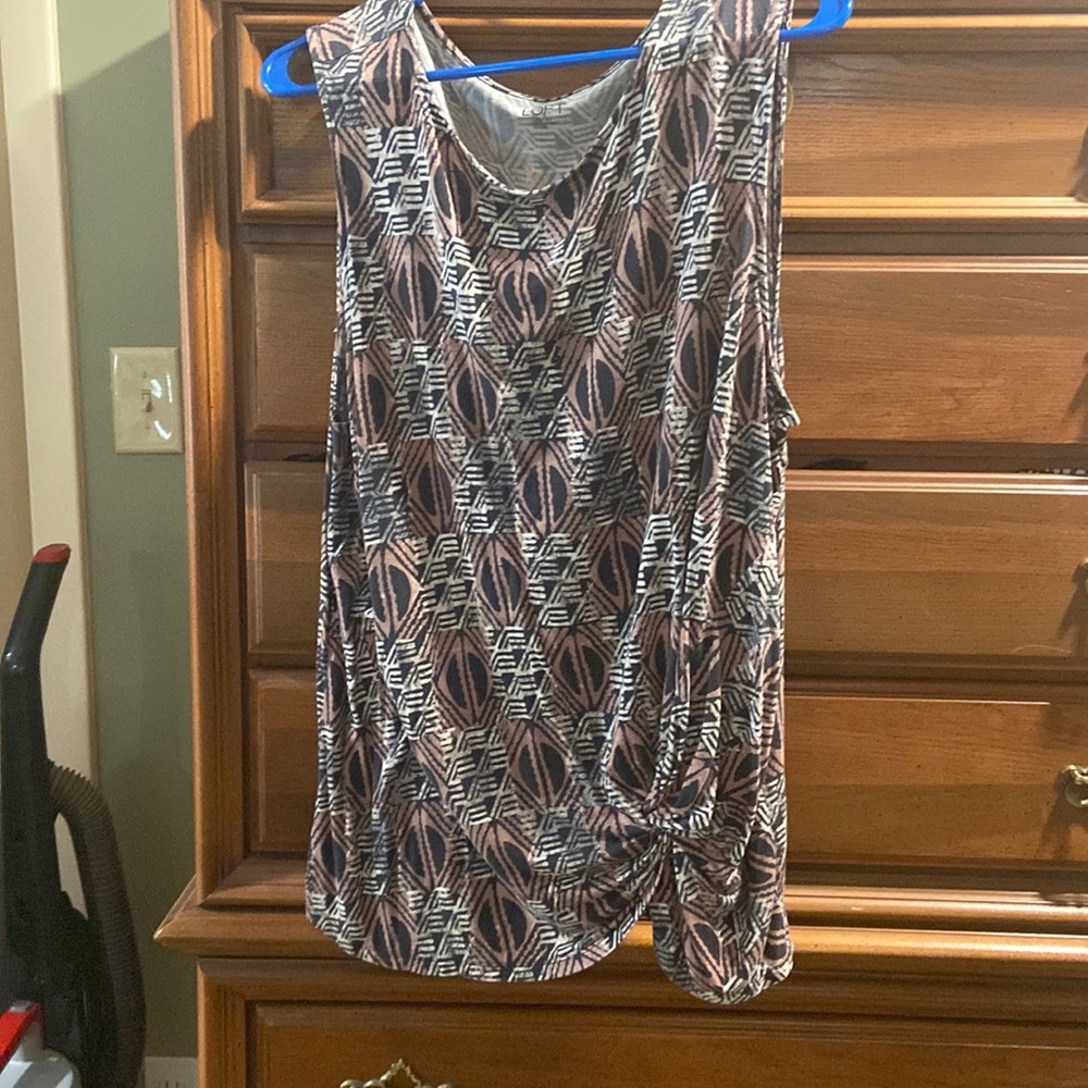 Abstract print tank top